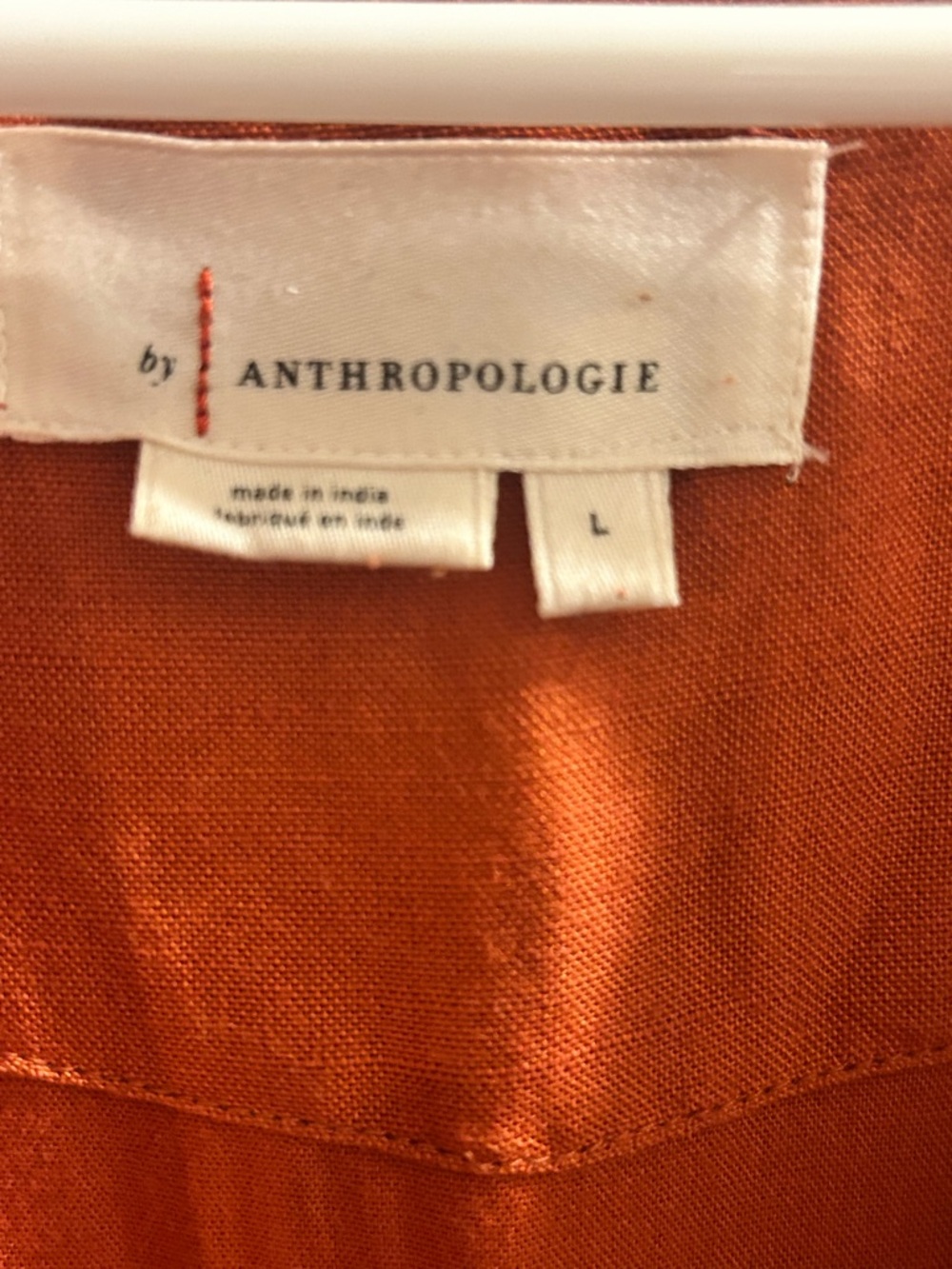 Anthropologie (Maeve) Somerset Maxi Dress, Linen Edition, in Orange - Picture 10 of 13